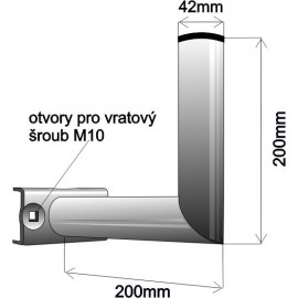 Držák stožárový 20 cm