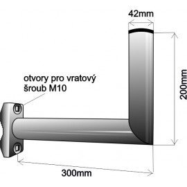 Držák balkónový 30 cm - žárový zinek