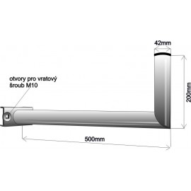 Držák stožárový 50 cm - žárový zinek