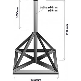 Čtyřnožka 2m - PROFI stativ - žárový zinek