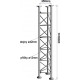 Příhradový stožár, délka 2m, stojny pr.42mm