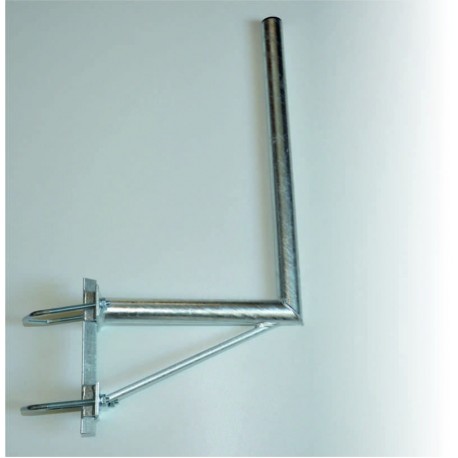 Držák 35/60cm s dvojitým uchycením na stožár – žárový zinek