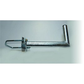 Držák 35cm s vinklem pro uchycení ke stožáru do průměru 120mm - žárový zinek