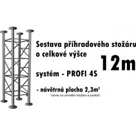 Sestava příhradového stožáru 12m